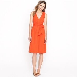 J. Crew Orange Sleeveless Dress